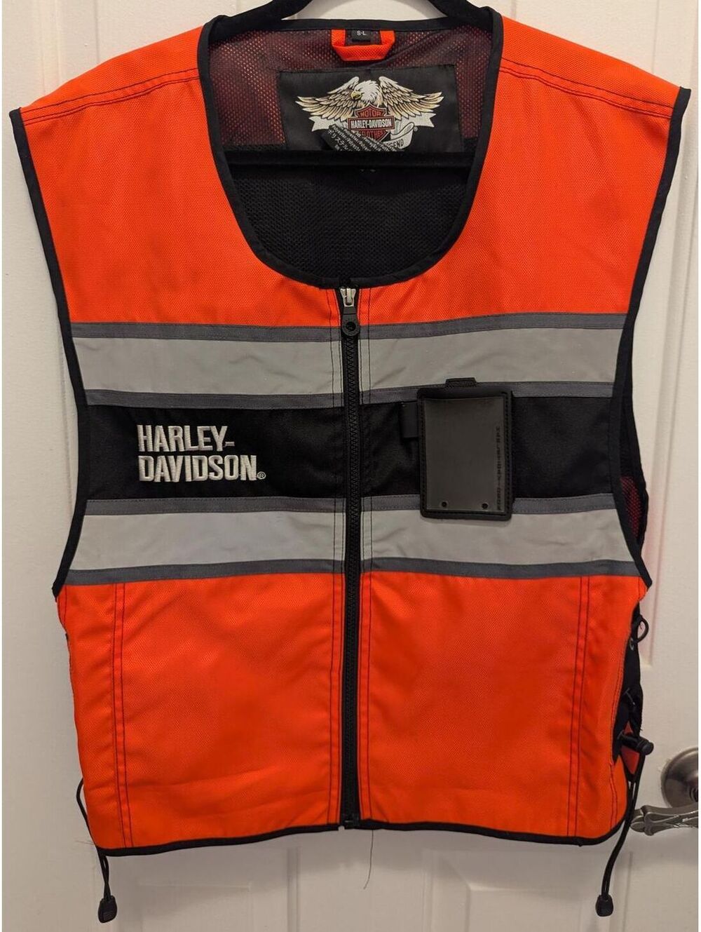 S-L Harley-Davidson Men's H-D Hi-Vis Vest - Hi Vis Orange